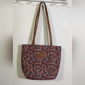 Longaberger patriotic tote bag & mini belt bag